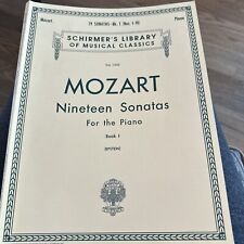 Mozart sonatas book for sale  Los Angeles