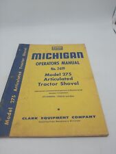 LIBRO MANUAL DE MANTENIMIENTO DE LA PALA DE TRACTOR MICHIGAN CLARK 275 segunda mano  Embacar hacia Argentina