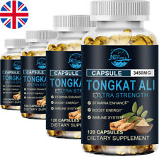 Usado, 3450mg TongkatExtract 200:1 refuerzo de testosterona natural fuerte 4X 120 cápsulas segunda mano  Embacar hacia Argentina