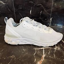 Usado, Zapatos deportivos Nike React Element 55 platino puro para hombre talla 14 blancos BQ6167-101 segunda mano  Embacar hacia Argentina