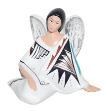 Native American Indian Angel Girl Figurine Navajo Pottery Artist Signed for sale  Shipping to South Africa