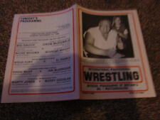 British wrestling programme for sale  LONDON