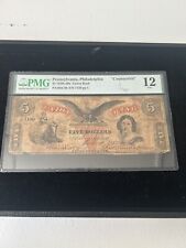 Usado, Union Bank Philadelphia Pennsylvania años 1850-60 $5 pmg F12 “falsificación” segunda mano  Embacar hacia Argentina