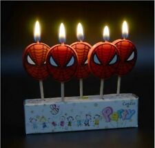 Birthday Party Cake Candles Baby Kids Spiderman Cars Peppa Paw Pokem Mermaid for sale  Shipping to South Africa