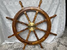 solid wood ships wheel for sale  Salem
