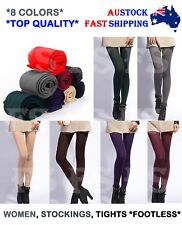 WOMEN LADIES FOOTLESS TIGHTS STOCKINGS PANTYHOSE LEG HOSIERY OPAQUE BALLET DANCE for sale  Shipping to South Africa