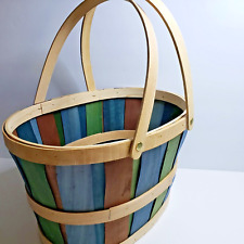Vintage colorful basket for sale  Kent