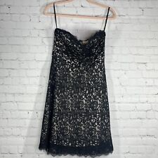 Mini vestido feminino WHBM 4 rendas sem alças querida linha A forro curto, usado comprar usado  Enviando para Brazil