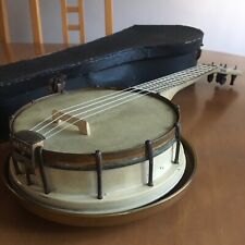 Vintage white banjolele for sale  Shipping to Ireland