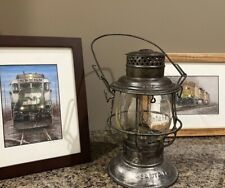 Por volta de 1913 AT&SF Santa Fe lanterna ferroviária A&W fundo de sino com vidro gravado, usado comprar usado  Enviando para Brazil