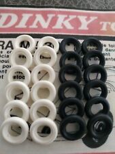 🇫🇷Lot de 24 Pneus tyres Dinky toys Blancs/noirs lisses  15/8  comprar usado  Enviando para Brazil