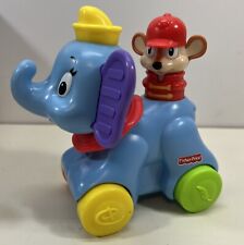 Fisher Price 2012 Disney Dumbo & Timothy Mouse juguete de empuje sensorial musical rodante segunda mano  Embacar hacia Argentina