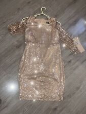 Gold sequin dress for sale  WETHERBY