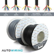 AUTOWIRING 7 CORE Cable 12v 24v Wire (11-21AMP) Caravan Trailer LED Bulb Lights, used for sale  Shipping to South Africa