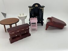 Used, Dolls House 1/24 Scale Furniture Job Lot Sink Piano Cupboard  for sale  Shipping to South Africa