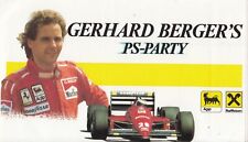 Gerhard berger party for sale  CHELTENHAM