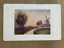 Postcard windmill art d'occasion  Expédié en Belgium