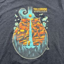 Telluride Bluegrass Festival 2019 Short Sleeve T Shirt Men's XL Blue for sale  Shipping to South Africa