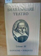 Shakespeare teatro volume usato  Italia
