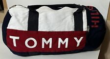 Bolsa de viagem vintage Tommy Hilfiger tamanho L ombro vermelha, branca, azul comprar usado  Enviando para Brazil