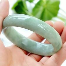 Brazalete de piedras preciosas de jadeíta verde natural genuino 56-60 mm joyería AAA segunda mano  Embacar hacia Argentina