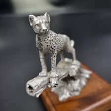 Vintage pewter cheetah for sale  Rathdrum