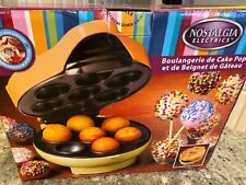 Used, Nostalgia Electrics Cake Pop Bakery Donut Hole Maker JFD100 Orange Yellow for sale  Shipping to South Africa