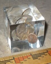 Lucite cube coins for sale  Modoc