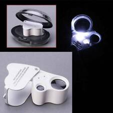 30X 60X Jewelers Loupe Magnifier Light Jewelry Eye Loop Pocket Magnifying Glass~ for sale  Shipping to South Africa