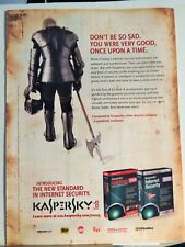 KASPERSKY ANTIVIRUS SOFTWARE  ORIG  VTG 2008  ADVERTISEMENT for sale  Shipping to South Africa