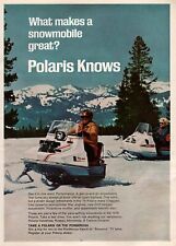 1970 Polaris Colt TX-800 Snowmobile "Polaris Knows" Original Color Ad  for sale  Boise