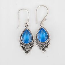 Anniversary Gift For Her Natural Tanzanite Drop/Dangle Earrings 925 Silver, used for sale  Shipping to South Africa