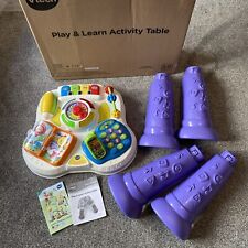 Usado, Mesa de actividades Vtech Play & Learn luces interactivas sonidos MUY LIGERA USADA segunda mano  Embacar hacia Mexico