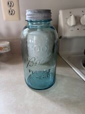 Vintage Blue Ball Perfect Mason Half Gallon Glass Canning Jar #6 Zinc Lid for sale  Shipping to South Africa