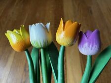 Vintage wooden tulips for sale  Shipping to Ireland
