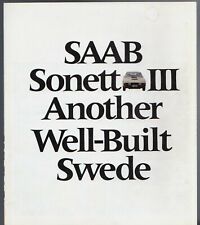 Saab sonett iii for sale  UK