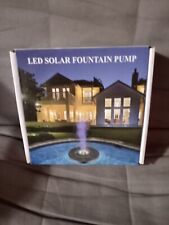 Used, led solar fountain pump light for sale  Shipping to South Africa