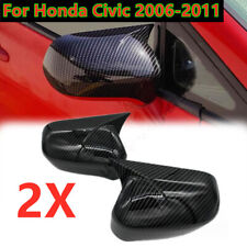 2 peças tampa espelho retrovisor carro fibra de carbono acabamento para Honda Civic 2006-2011 comprar usado  Enviando para Brazil