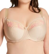 ELILA Nude Swiss Embroidery Balcony Underwire Bra, US 40J, UK 40GG, NWOT, used for sale  Shipping to South Africa