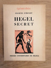 Hegel secret jacques d'occasion  Pézenas