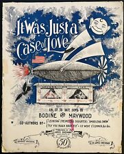 Usado, Partituras de música antiga AVIATION BLIMP / DIRIGÍVEL ~ It Was Just a Case of Love ~ 1897 comprar usado  Enviando para Brazil