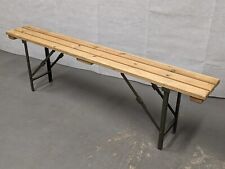 Used, British Army - Military - MOD - Wooden Trestle Folding Bench for sale  Shipping to South Africa