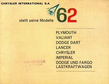Chrysler prospekt 1962 gebraucht kaufen  Gladbeck
