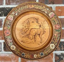 Antique pyrography wood for sale  Shipping to Ireland