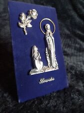 Vintage lourdes metal for sale  Ireland