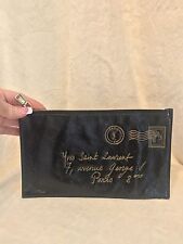 YSL Saint Laurent Y-Mail Black Patent Leather Handbag MINI BAG POUCH, 9.5" x 6" til salgs  Frakt til Norway