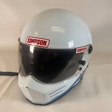 Vtg. Simpson Bandit Full Face Moto Motorcycle Racing Helmet Sz. L 59cm-See Crack for sale  Shipping to South Africa