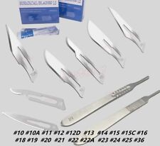 Lâminas cirúrgicas estéreis de aço carbono cabo de bisturi instrumentos médicos odontológicos, usado comprar usado  Enviando para Brazil