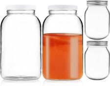 4 Pack Glass Jar Set - 2pc 1 Gallon Glass Jar, 2pc 16oz Glass Jar,,Artcome for sale  Shipping to South Africa
