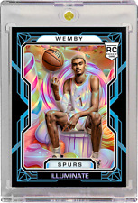 Tarjeta de baloncesto Victor Wembanyama "Dark Sweets" RC Illuminate 2023 Rookie Prizm_ segunda mano  Embacar hacia Argentina